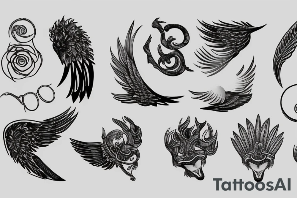 Greek Hermès winged foot tattoo idea