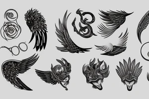 Greek Hermès winged foot tattoo idea