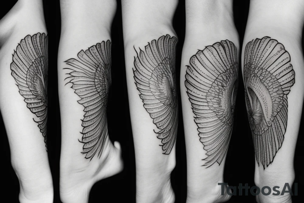 Greek Hermès winged foot tattoo idea