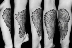 Greek Hermès winged foot tattoo idea
