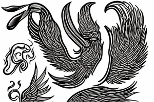 Greek Hermès winged foot tattoo idea