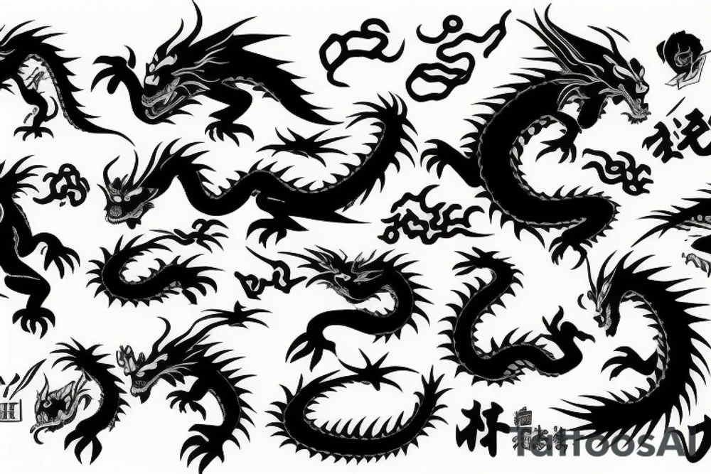 dragon tattoo idea