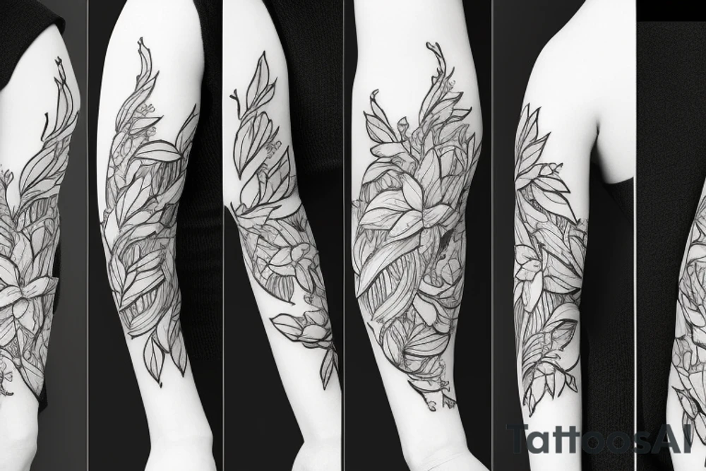 magnolia fin tattoo idea