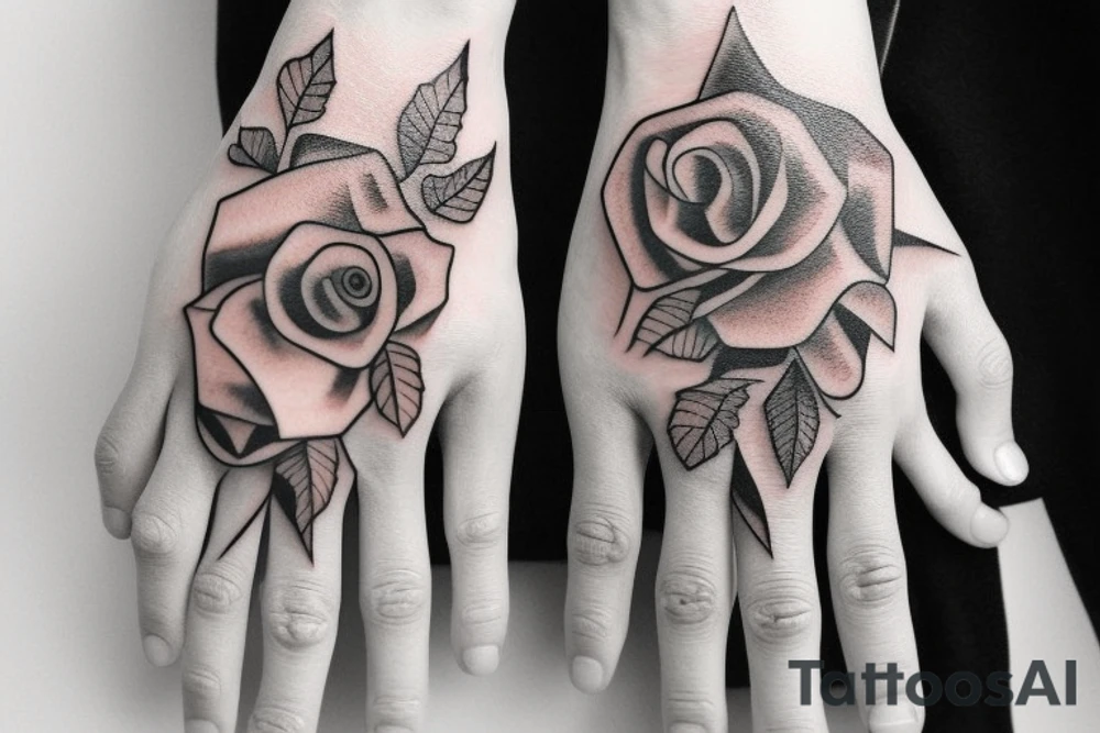 Skeleton hand tattoo idea