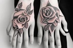 Skeleton hand tattoo idea