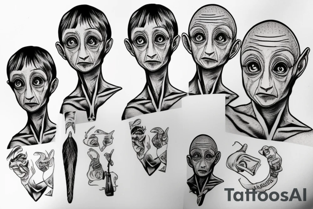 dobby from harry potter tattoo idea