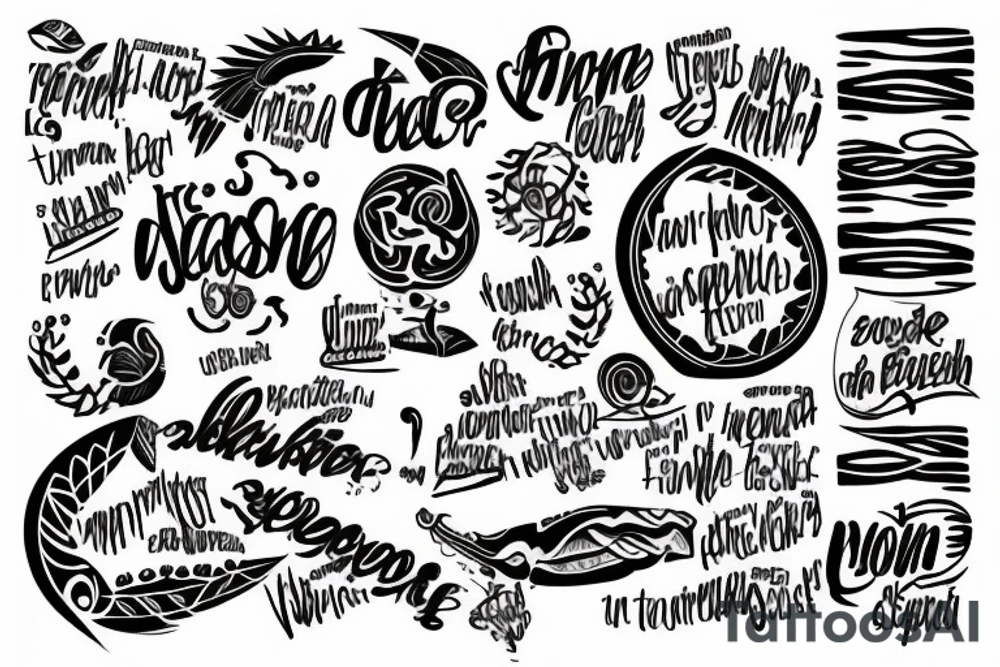 samoan phrases numbers tattoo idea