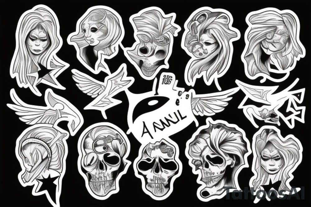 killer angel tattoo idea