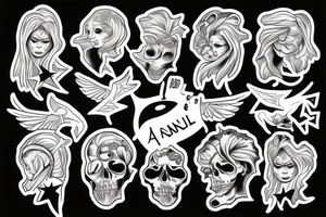 killer angel tattoo idea