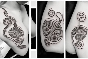 A daisy treble clef tattoo idea