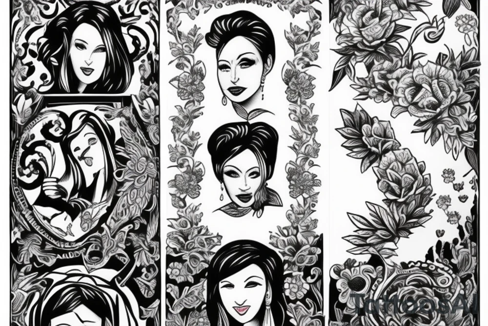 Tattoo about my mom in a traditional style tattoo idea