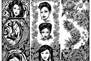 Tattoo about my mom in a traditional style tattoo idea