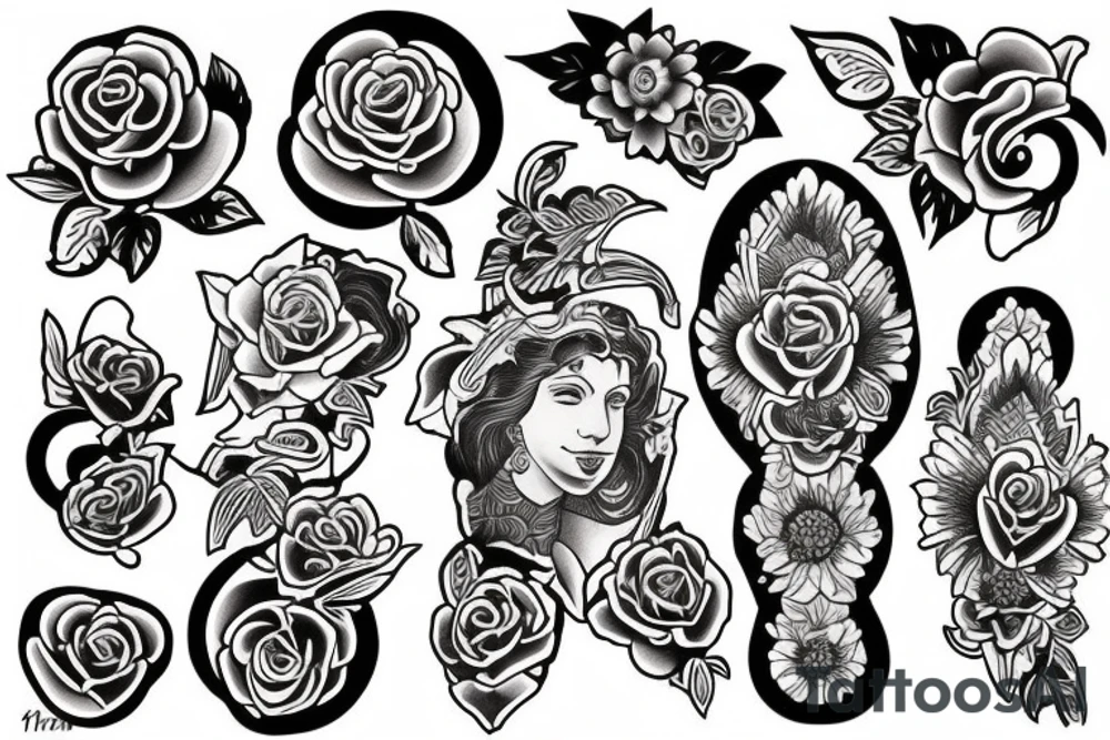 Tattoo about my mom in a traditional style tattoo idea