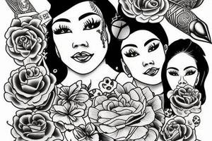 Tattoo about my mom in a traditional style tattoo idea