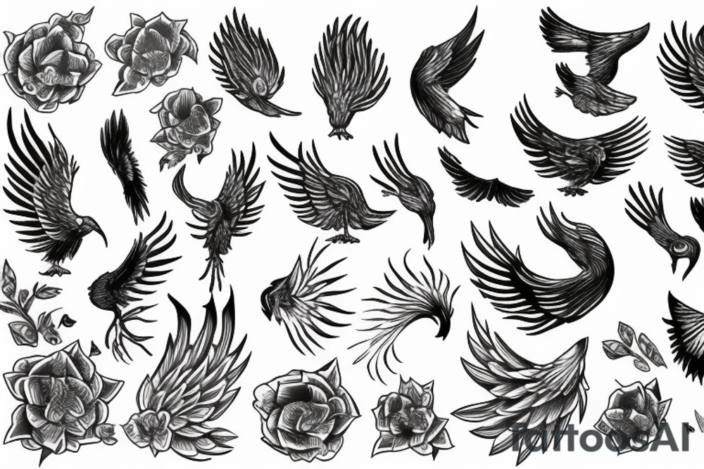 a phoenix tattoo idea