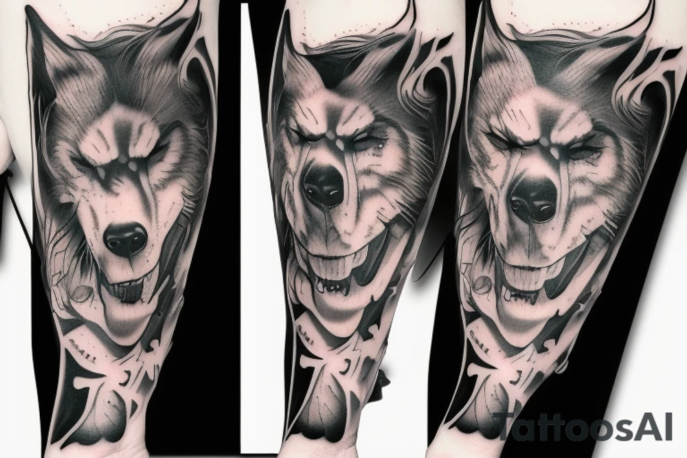 lobo furioso tattoo idea