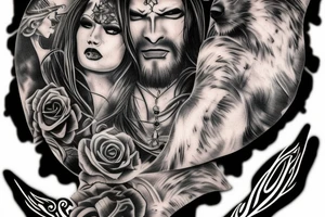 lobo furioso tattoo idea