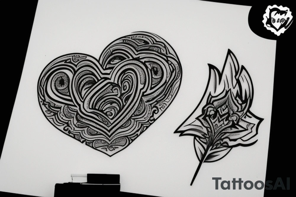 Small tattoo related to both money and love tattoo idea Small tattoo related to both money and love tattoo idea