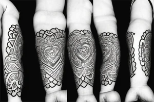 Small tattoo related to both money and love tattoo idea