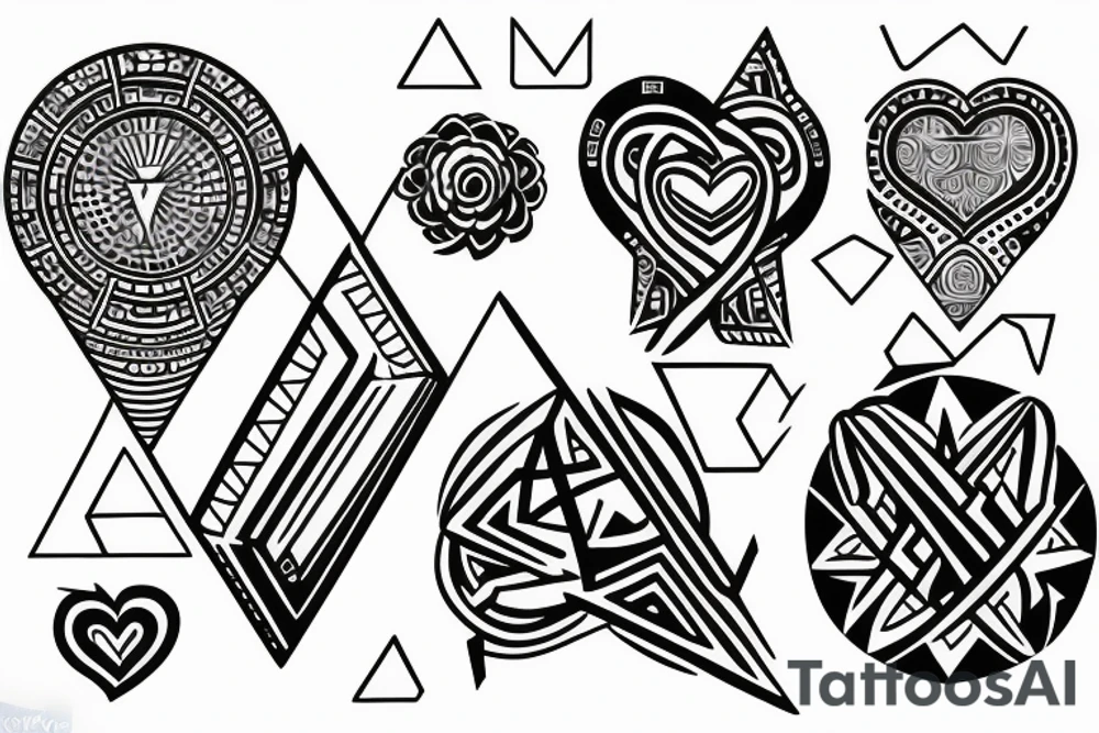 Small tattoo related to both money and love tattoo idea