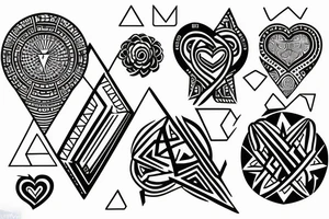 Small tattoo related to both money and love tattoo idea