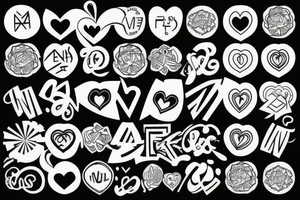 Money and love tattoo idea