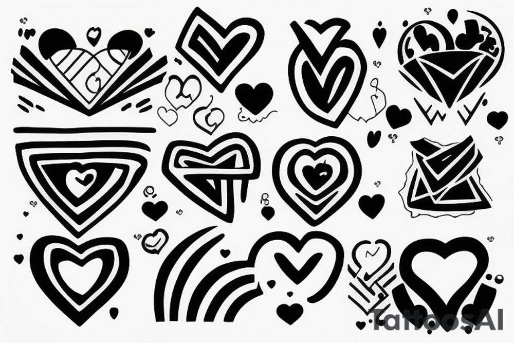 Money and love tattoo idea