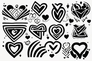 Money and love tattoo idea
