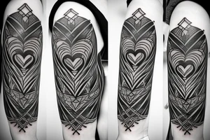 Love and war tattoo idea