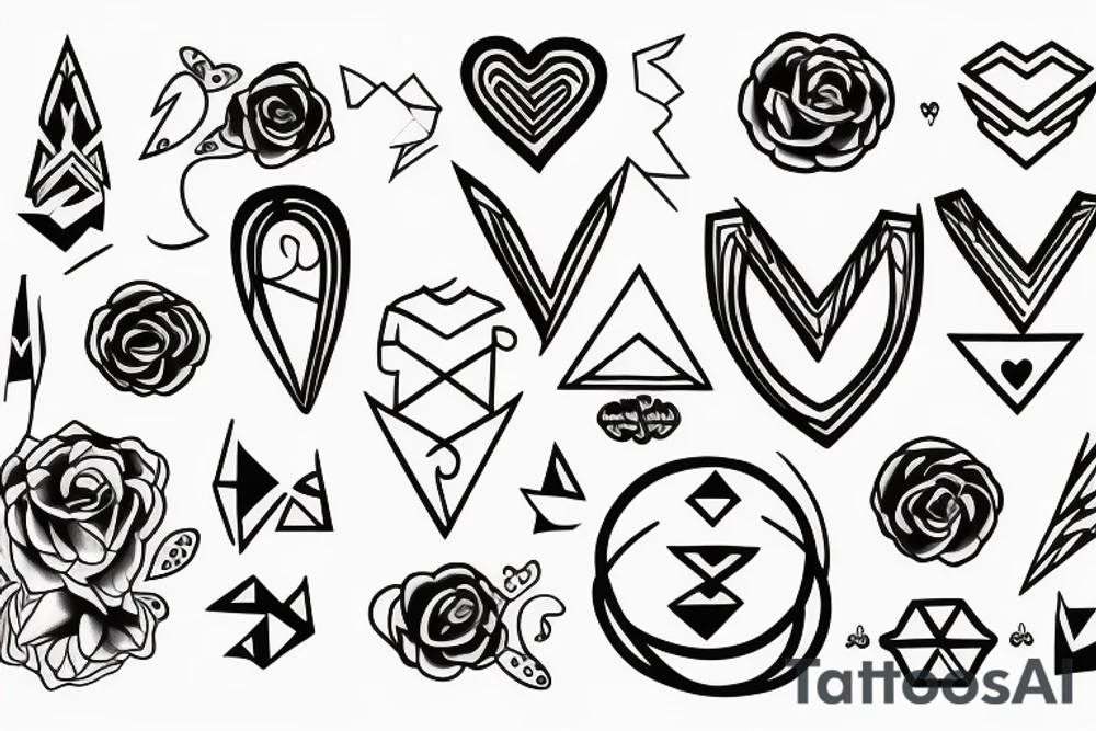 Love and war tattoo idea