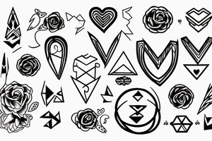 Love and war tattoo idea