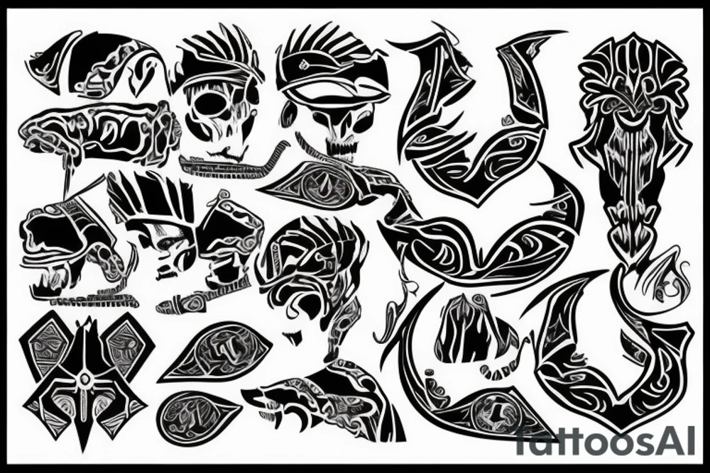 A scale of justice tattoo idea