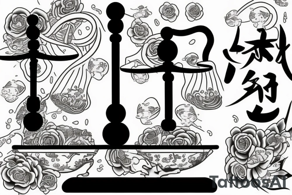 A balance scale. tattoo idea