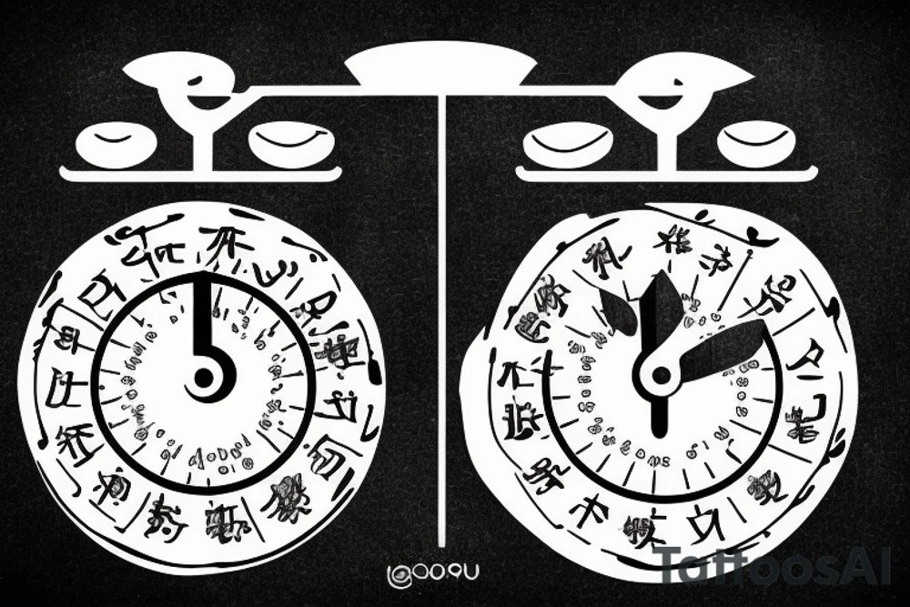 A balance scale. tattoo idea