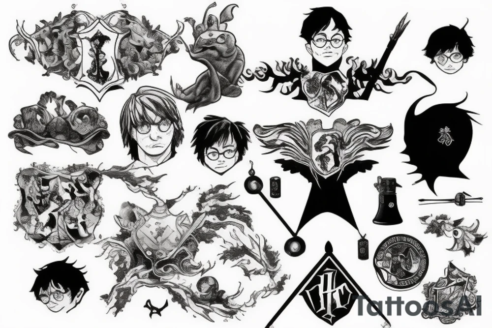 harry potter tattoo idea