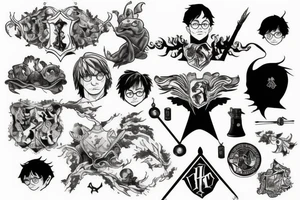 harry potter tattoo idea
