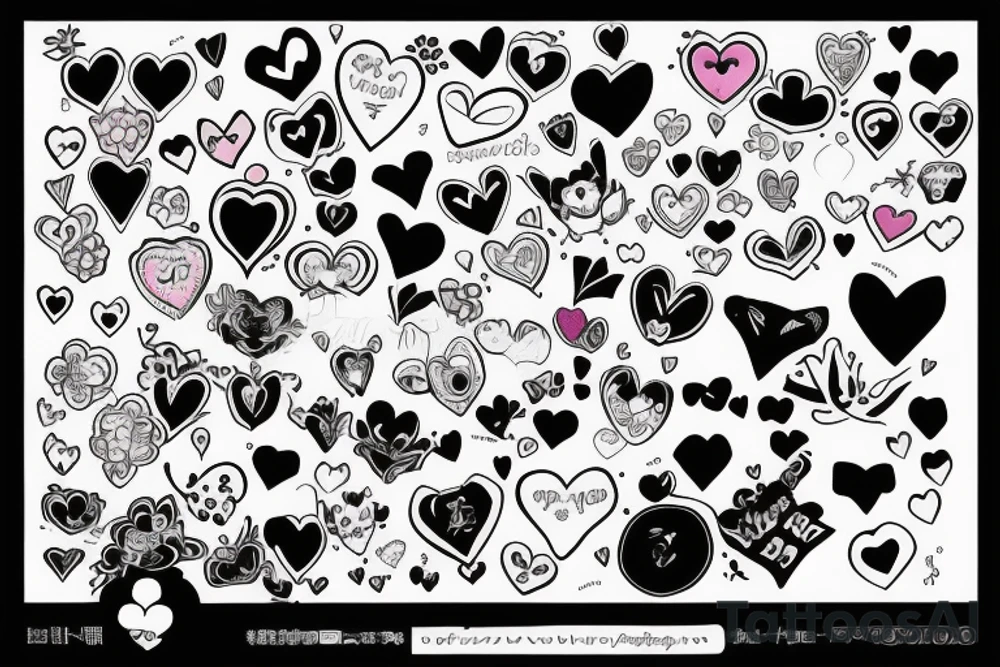 Daughters birthday on Valentines day tattoo idea