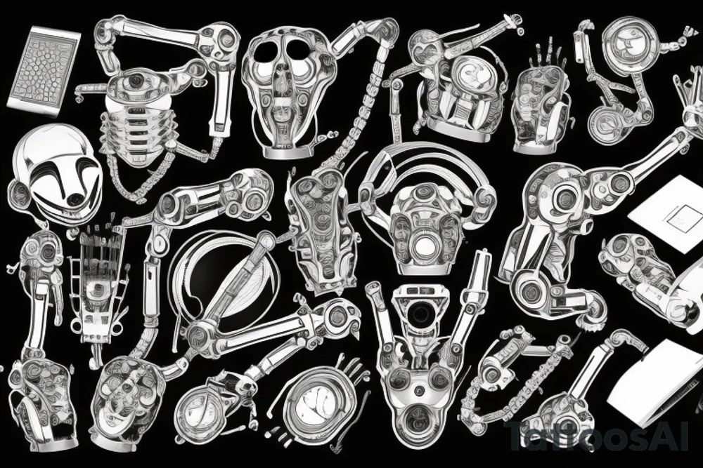 Computer hardware for robotic arm tattoo idea