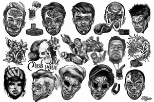 man in the house tattoo idea