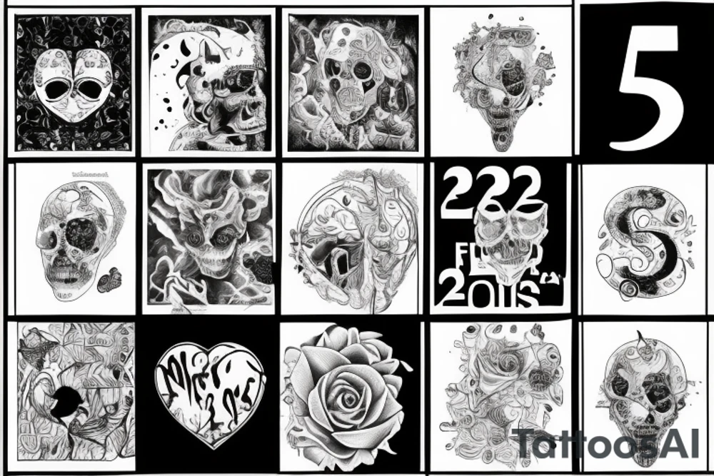 the numbers 2, 2, 22 
first born tattoo idea