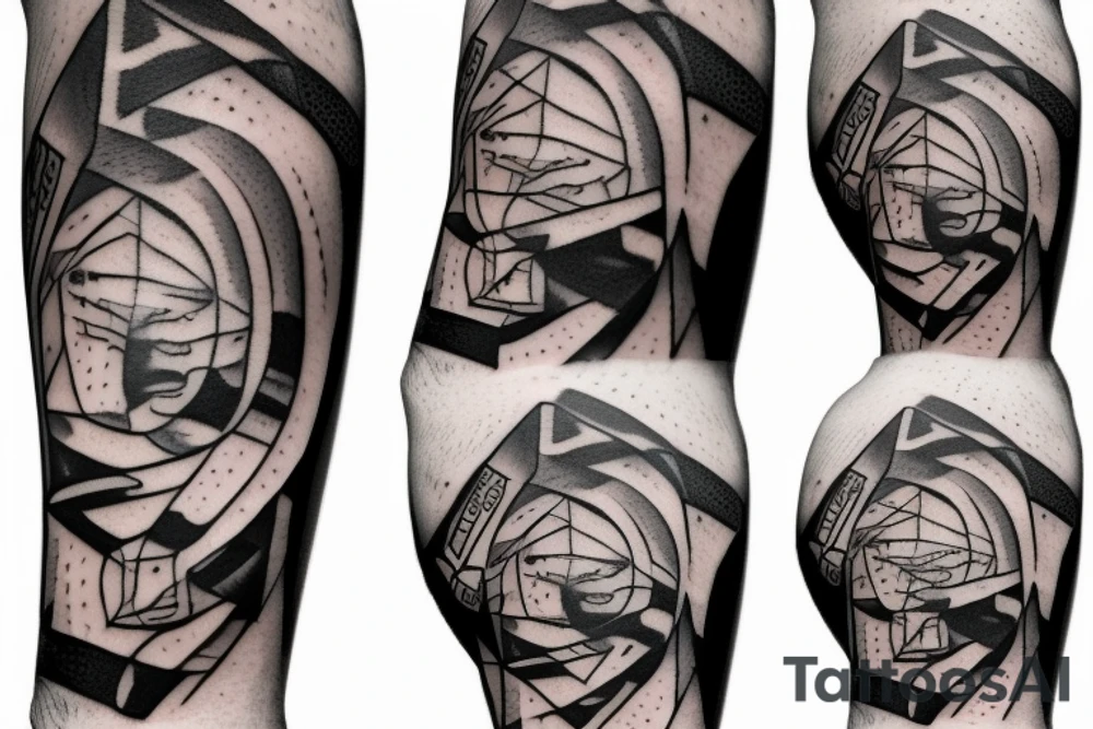 Mechanic part with abstract part tattoo moving on elbow tattoo idea Mechanic part with abstract part tattoo moving on elbow tattoo idea