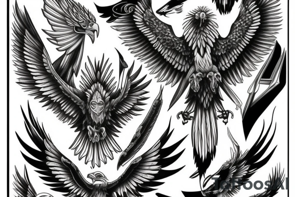 eagle god tattoo idea