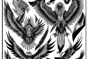 eagle god tattoo idea