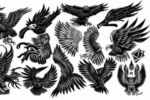 eagle god tattoo idea
