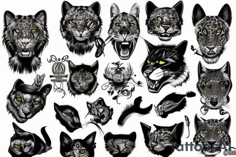 leon with panter tattoo idea