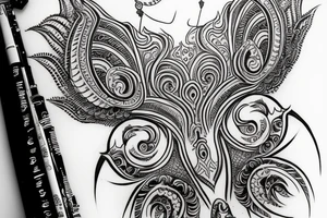 rudhra shiva on back tattoo idea
