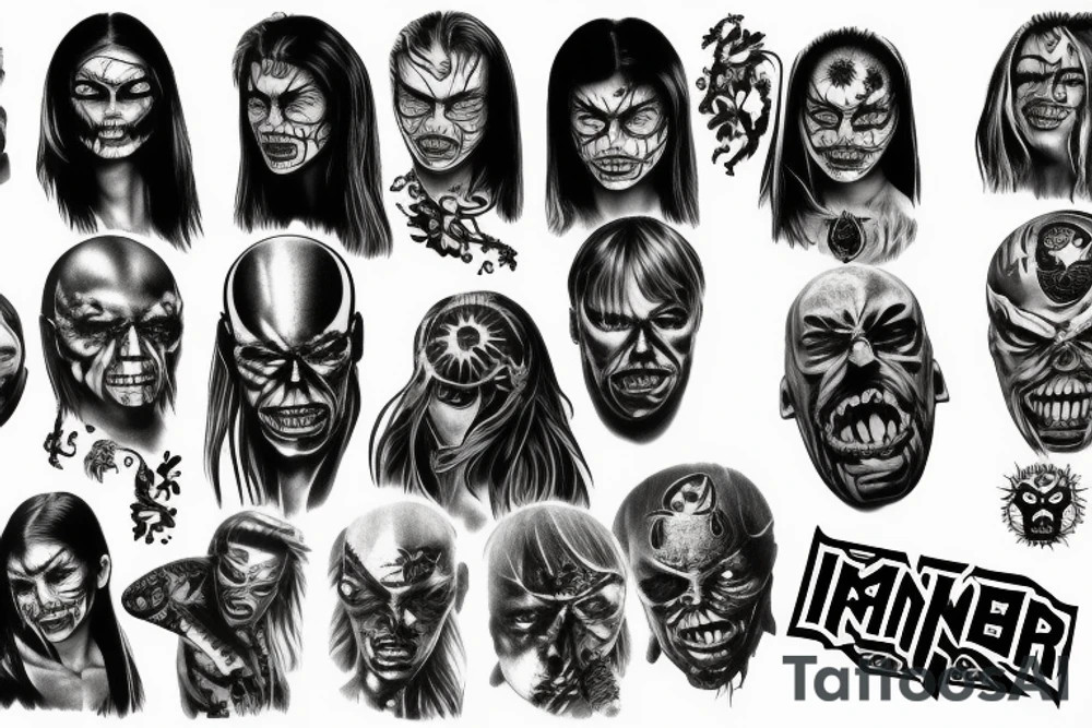 iron maiden tattoo idea