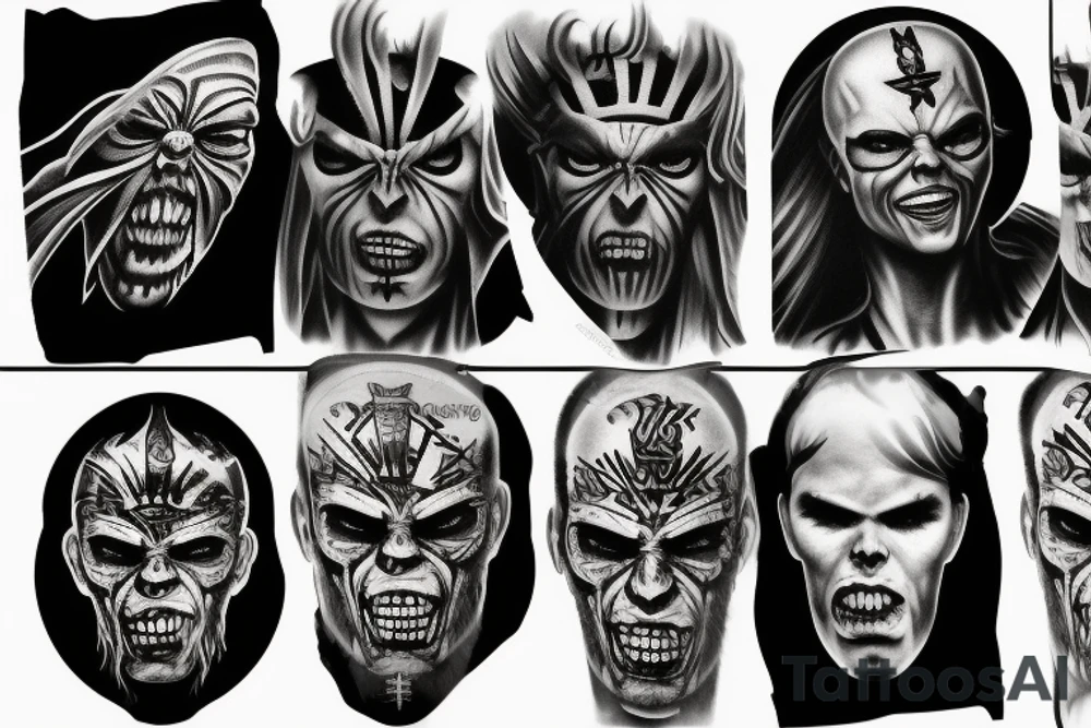 iron maiden tattoo idea