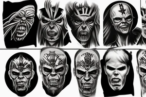 iron maiden tattoo idea