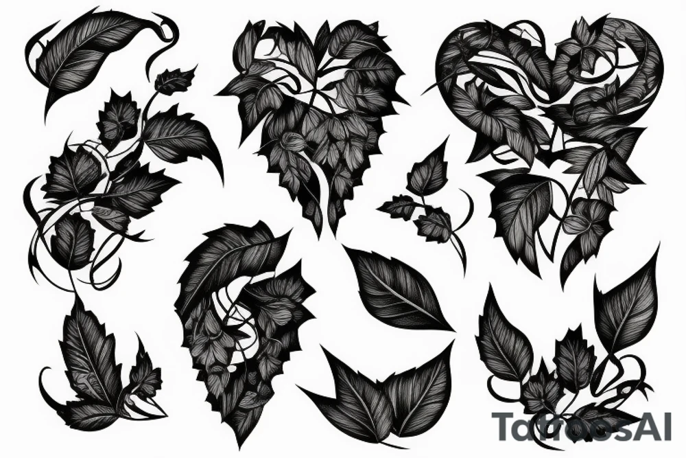 vines collarbone tattoo idea